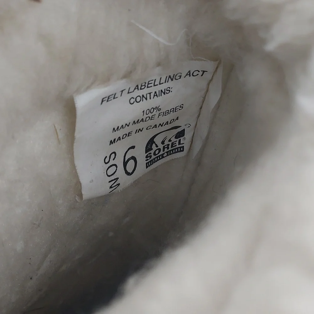 Sorel Manitou fur lined‎ waterproof insulated women's boots size 6